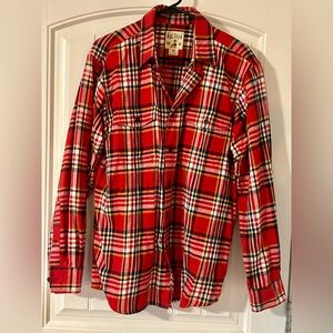 Red Head Plaid Flannel Shirt